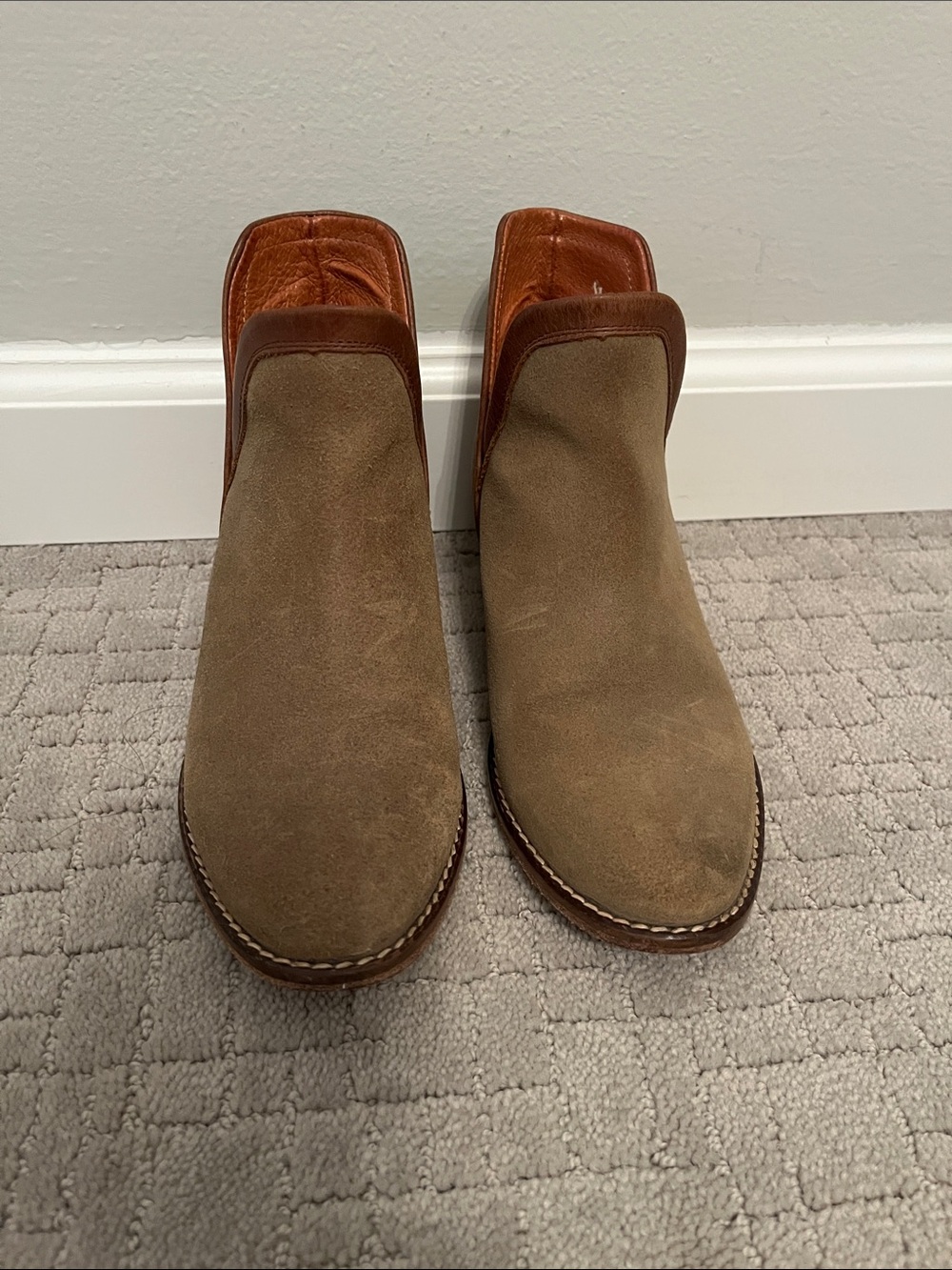 Wolverine Women’s Suede Slip-On Loafers in Taupe and Chestnut